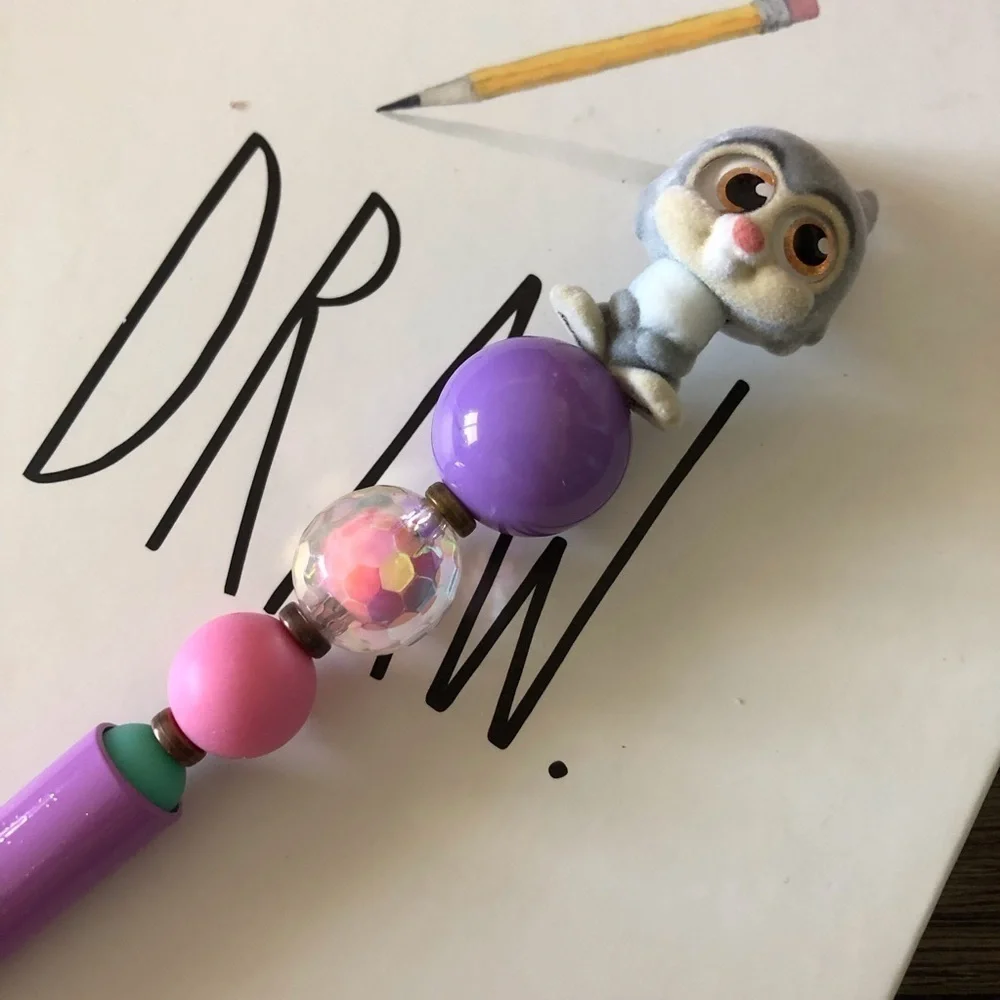 Disney Doorables: Bambi: Thumper handmade beaded pen
